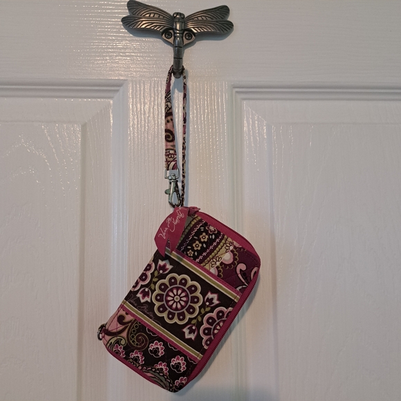 Vera Bradley Very Berry Paisley Carry It All Wristlet - Picture 3 of 6